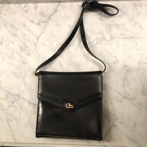 Black Italian leather bag